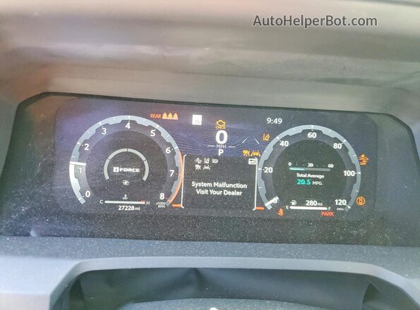 3TMLB5JN9SM131992 2025 TOYOTA TACOMA Gray Instrument cluster view