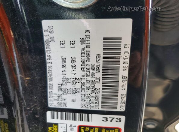 3TMLB5JN9SM179265 2025 TOYOTA TACOMA Black Vista del compartimento del motor
