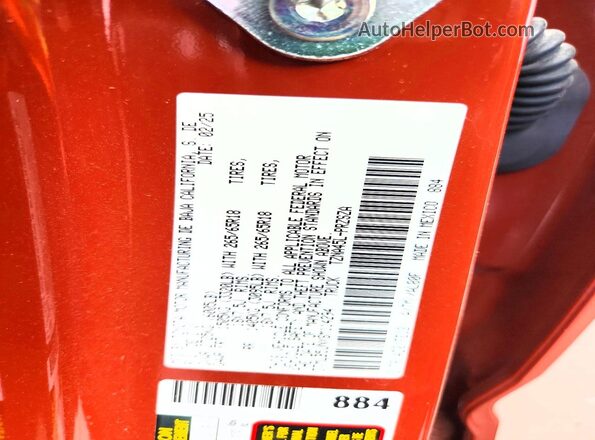 3TMLB5JNXSM114294 2025 TOYOTA TACOMA Orange Widok komory silnika
