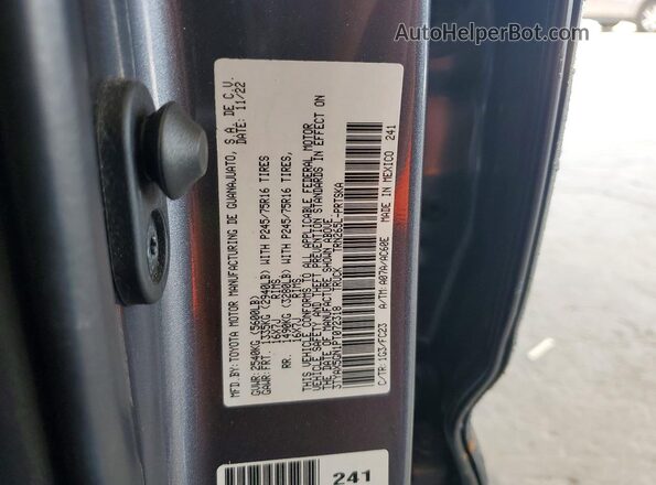 3TYAX5GN1PT072318 2023 TOYOTA TACOMA Gray Vista del compartimento del motor