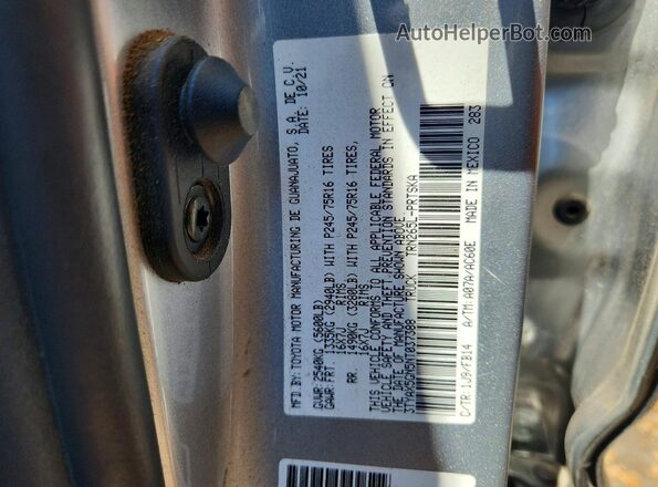 3TYAX5GN5NT037388 2022 TOYOTA TACOMA Silver Շարժիչի բաժամունքի տեսք