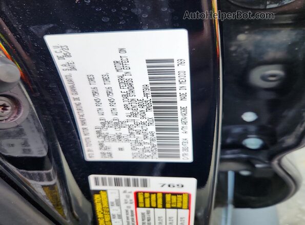 3TYAX5GN6PT081449 2023 TOYOTA TACOMA Black VIN კოდის სტიკერის ხედი
