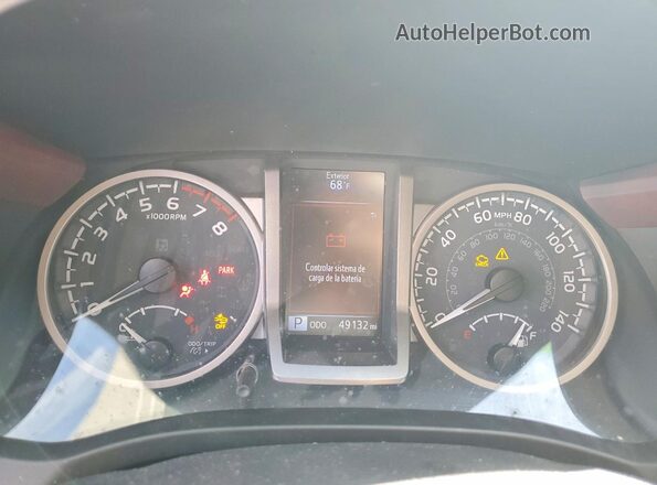 3TYAZ5CN5MT005457 2021 TOYOTA TACOMA Gray Вид щитка приладів