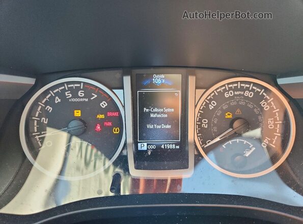 3TYBZ5DN1PT003034 2023 TOYOTA TACOMA Blue Instrument cluster view