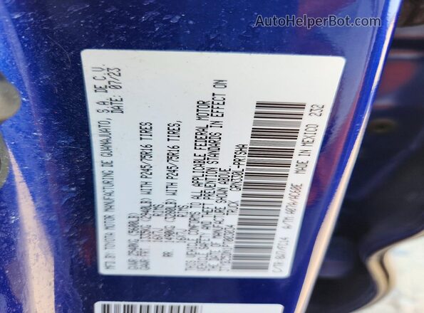3TYBZ5DN1PT003034 2023 TOYOTA TACOMA Blue Engine compartment view