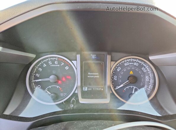 3TYBZ5DN5NT001462 2022 TOYOTA TACOMA Белый Вид щитка приборов