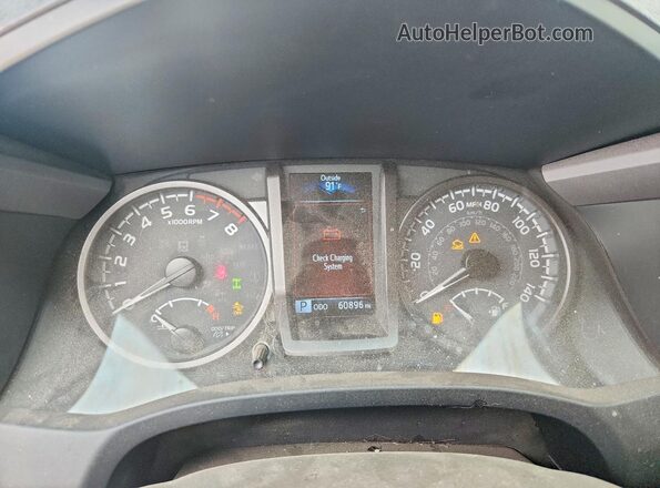 3TYCZ5AN0NT088227 2022 TOYOTA TACOMA White Instrument cluster view