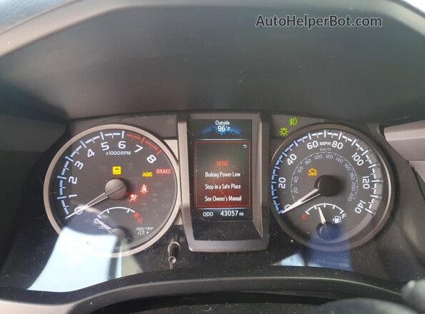 3TYCZ5AN2PT113454 2023 TOYOTA TACOMA Charcoal Instrument cluster view