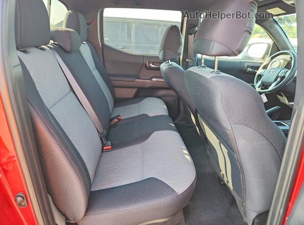 3TYCZ5AN2PT167143 2023 TOYOTA TACOMA Red Rear seats view