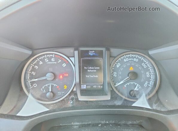 3TYCZ5AN3MT012645 2021 TOYOTA TACOMA White Widok zestawu wskaźników