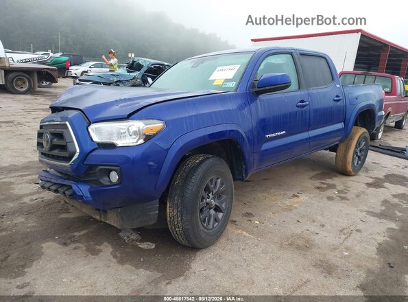 3TYCZ5AN3PT105542 2023 TOYOTA TACOMA Blue Առջևի ձախ երեք քառորդ տեսարան