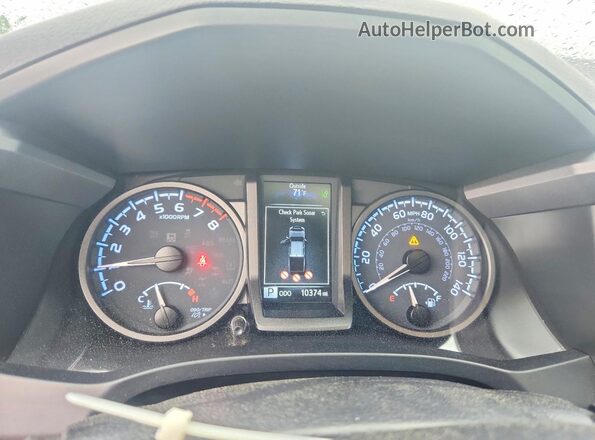 3TYCZ5AN4PT143149 2023 TOYOTA TACOMA Gray Вид щитка приладів