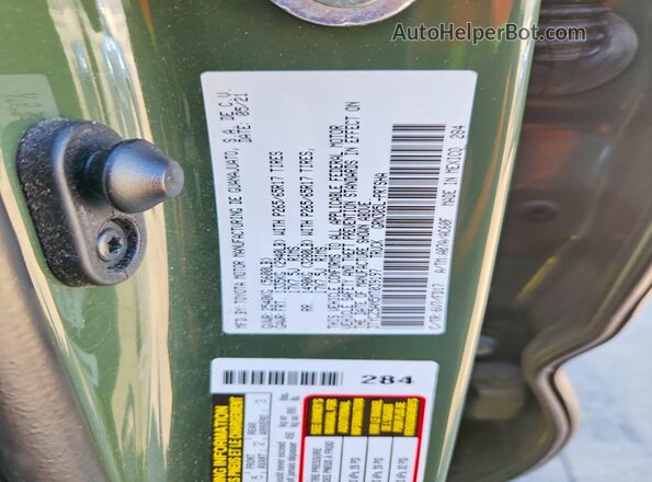 3TYCZ5AN5MT039197 2021 TOYOTA TACOMA Green VIN კოდის სტიკერის ხედი