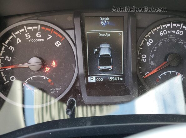 3TYCZ5AN7NT081162 2022 TOYOTA TACOMA White Widok zestawu wskaźników