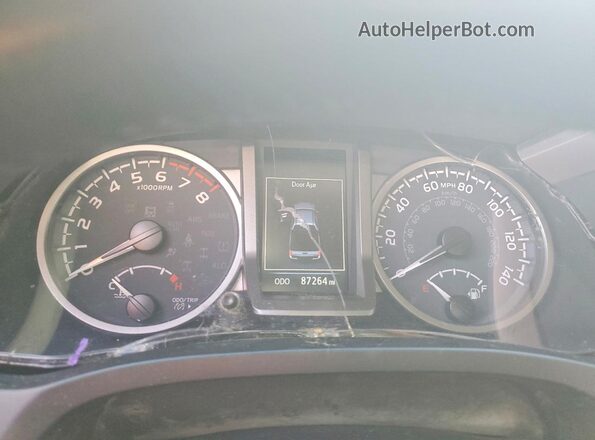 3TYCZ5AN7PT114308 2023 TOYOTA TACOMA Black Instrument cluster view