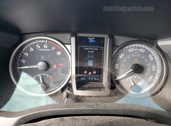 3TYCZ5AN7PT129388 2023 TOYOTA TACOMA Orange Widok zestawu wskaźników