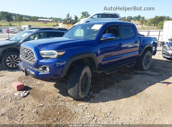 3TYCZ5AN8NT083437 2022 TOYOTA TACOMA Синий Передняя левая четверть