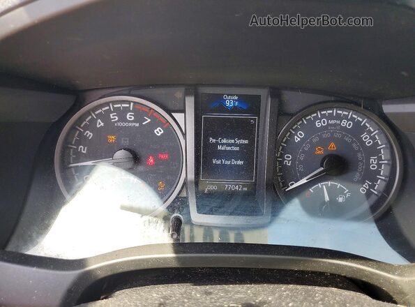 3TYCZ5AN9MT026985 2021 TOYOTA TACOMA Gray Instrument cluster view