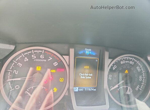 3TYDZ5BN0MT004831 2021 TOYOTA TACOMA Gray Instrument cluster view