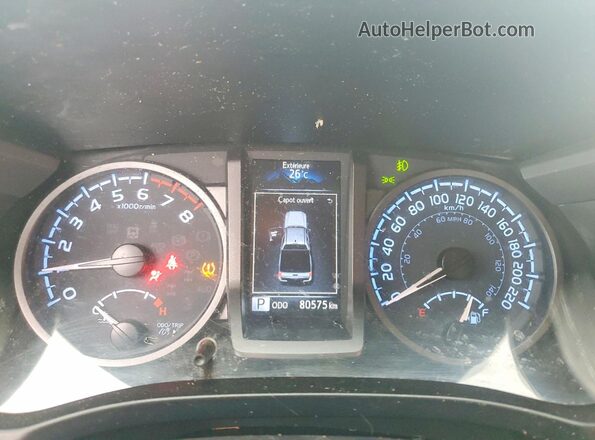 3TYDZ5BN2PT022168 2023 TOYOTA TACOMA Бордовый Вид щитка приборов