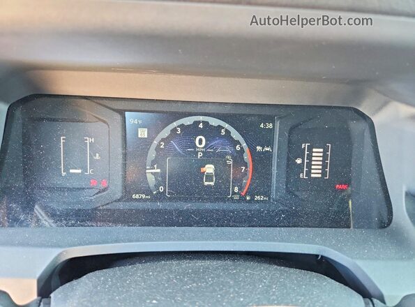 3TYJBAFNXST019361 2025 TOYOTA TACOMA White ხელსაწყოთა პანელის ხედი