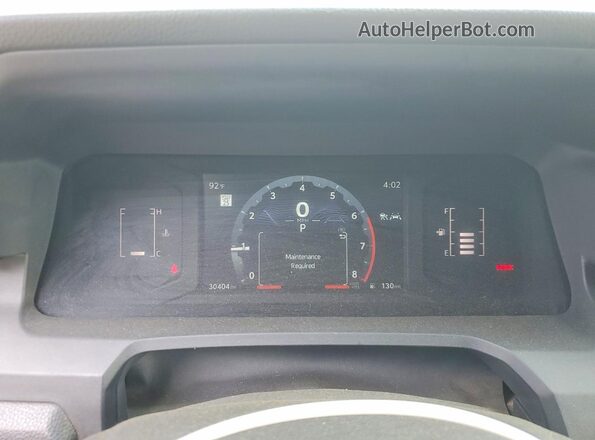 3TYJDAHN2RT010655 2024 TOYOTA TACOMA White Instrument cluster view