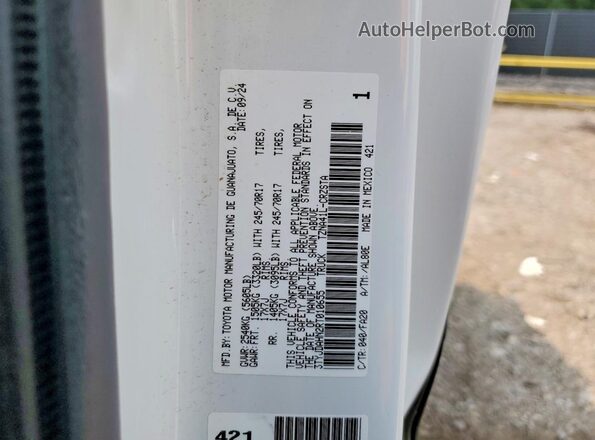 3TYJDAHN2RT010655 2024 TOYOTA TACOMA White Engine compartment view