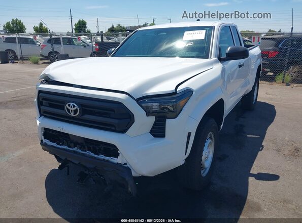 3TYJDAHN4TT052767 2026 TOYOTA TACOMA White წინა მარცხენა ხედი სამი მეოთხედიდან
