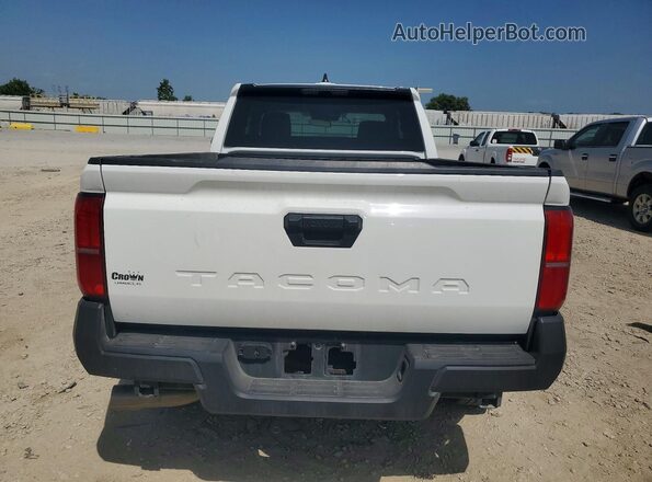 3TYJDAHN6ST018831 2025 TOYOTA TACOMA White უკანა ხედი