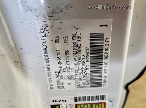 3TYJDAHN8RT007128 2024 TOYOTA TACOMA White Vista del compartimento del motor