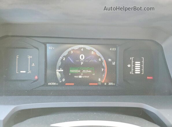 3TYJDAHN9RT008031 2024 TOYOTA TACOMA White Vista del cuadro de instrumentos