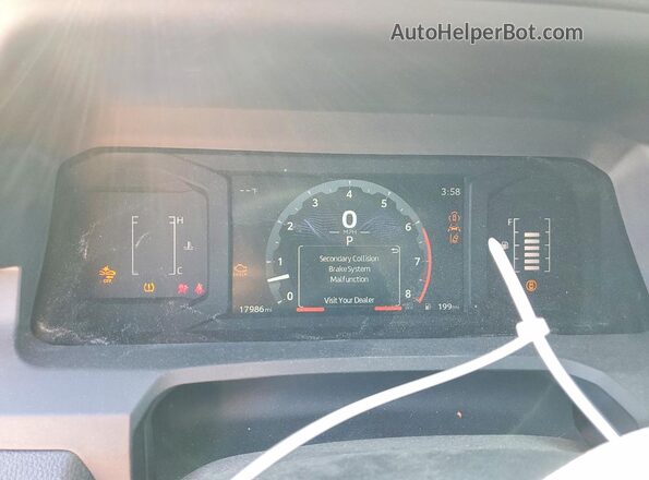 3TYJDAHN9ST024655 2025 TOYOTA TACOMA White Instrument cluster view