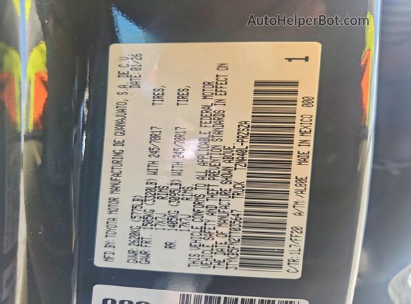 3TYKB5FN2TT035647 2026 TOYOTA TACOMA Gray Vista del compartimento del motor