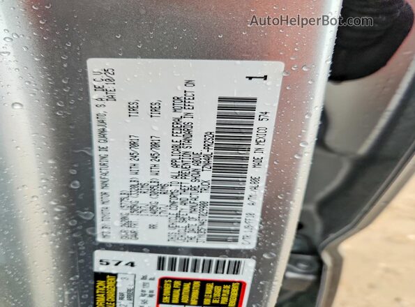 3TYKB5FN4ST029900 2025 TOYOTA TACOMA Silver ძრავის განყოფილების ხედი