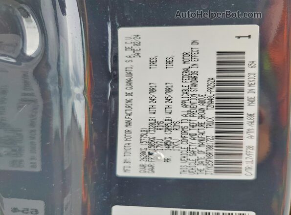3TYKB5FN8RT001723 2024 TOYOTA TACOMA Charcoal Շարժիչի բաժամունքի տեսք