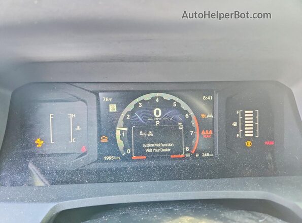 3TYKB5FNXRT001836 2024 TOYOTA TACOMA White Սարքավորումների վահանակի տեսք