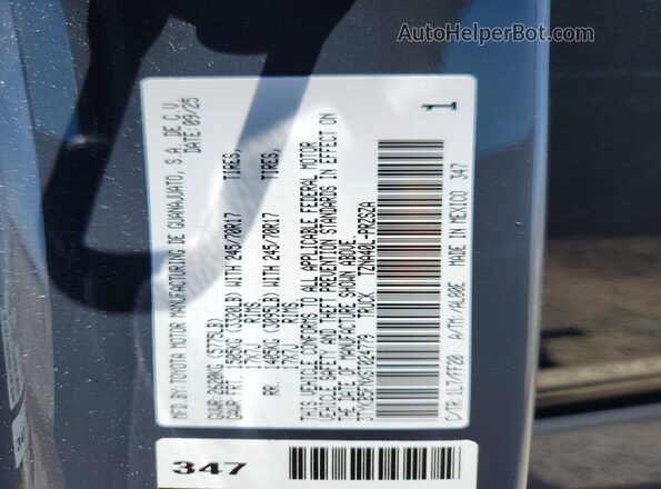 3TYKB5FNXST024779 2025 TOYOTA TACOMA Gray Vista del compartimento del motor
