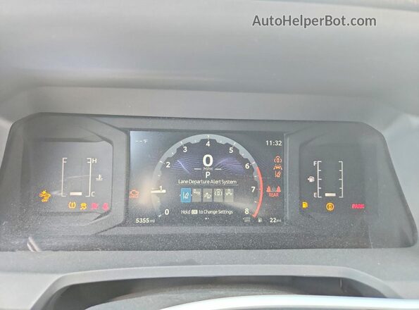 3TYKB5FNXST024815 2025 TOYOTA TACOMA Black Instrument cluster view