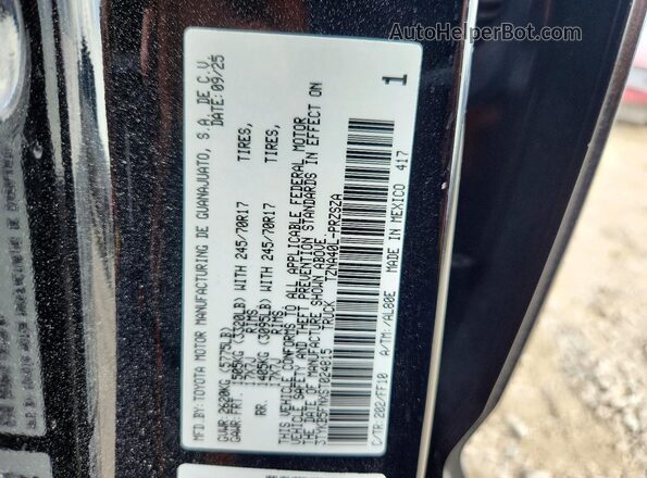 3TYKB5FNXST024815 2025 TOYOTA TACOMA Black Engine compartment view