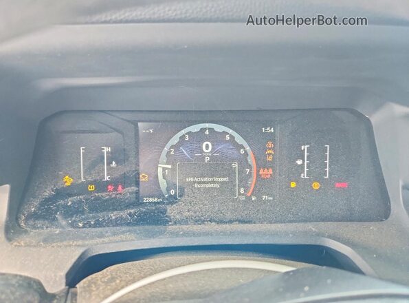 3TYKD5HN0ST023955 2025 TOYOTA TACOMA Gray Вид щитка приладів