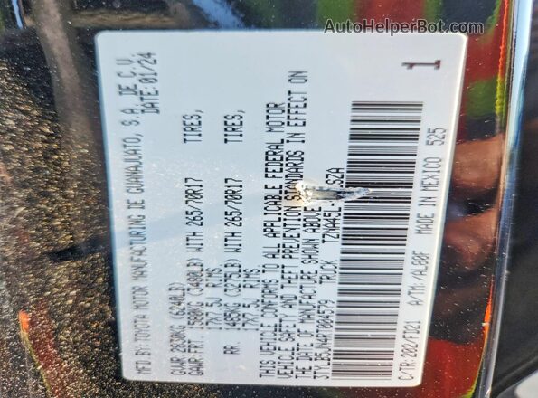 3TYLB5JN4RT004579 2024 TOYOTA TACOMA Black Շարժիչի բաժամունքի տեսք
