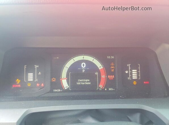 3TYLB5JN8ST078870 2025 TOYOTA TACOMA Red Вид щитка приладів