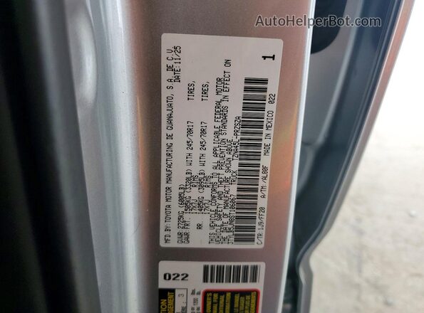 3TYLB5JN8ST106067 2025 TOYOTA TACOMA Silver Вид підкапотного простору