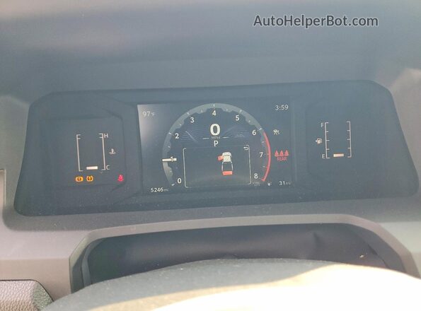 3TYLD5KN5TT026753 2026 TOYOTA TACOMA White Widok zestawu wskaźników