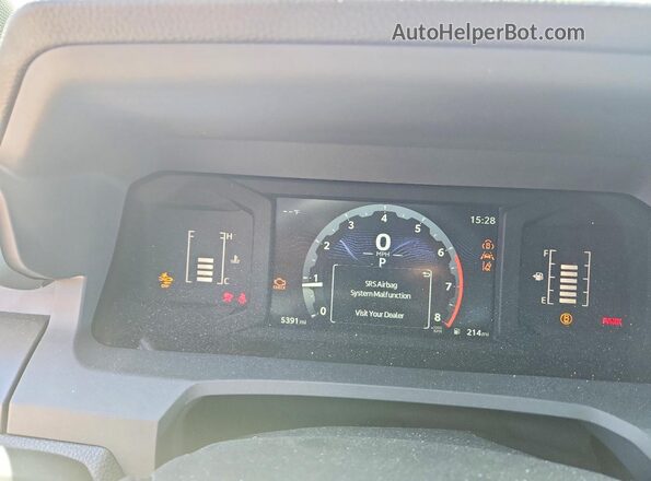 3TYLD5KN6ST021639 2025 TOYOTA TACOMA White Instrument cluster view