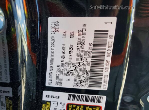 3TYLE5JN8RT049807 2024 TOYOTA TACOMA Black Շարժիչի բաժամունքի տեսք