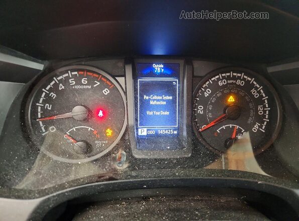 3TYRX5GN0MT008043 2021 TOYOTA TACOMA White Вид щитка приладів