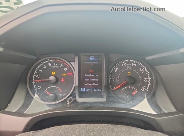 3TYRX5GN6MT015708 2021 TOYOTA TACOMA White ხელსაწყოთა პანელის ხედი