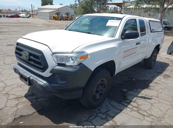 3TYRX5GN6MT027986 2021 TOYOTA TACOMA White Առջևի ձախ երեք քառորդ տեսարան