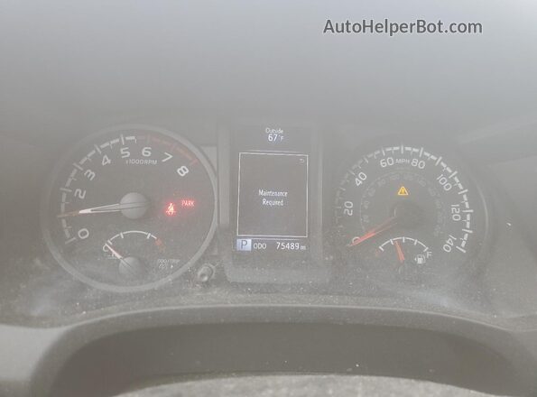 3TYRX5GN7MT016978 2021 TOYOTA TACOMA White Widok zestawu wskaźników
